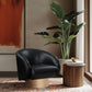 Nosbig Vegan Leather Swivel Accent Chair