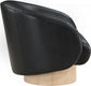 Nosbig Vegan Leather Swivel Accent Chair