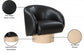 Nosbig Vegan Leather Swivel Accent Chair