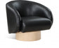 Nosbig Vegan Leather Swivel Accent Chair