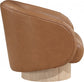 Nosbig Vegan Leather Swivel Accent Chair