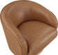 Nosbig Vegan Leather Swivel Accent Chair
