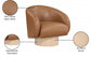 Nosbig Vegan Leather Swivel Accent Chair