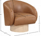 Nosbig Vegan Leather Swivel Accent Chair