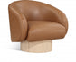 Nosbig Vegan Leather Swivel Accent Chair