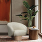 Nosbig Vegan Leather Swivel Accent Chair