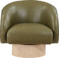 Nosbig Vegan Leather Swivel Accent Chair