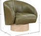 Nosbig Vegan Leather Swivel Accent Chair