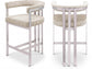 939Beige Velvet Bar / Counter Stools