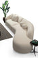 Eolc Ivory Boucle Curved 134" RAF Sectional