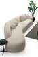 Eolc Ivory Boucle Curved 134" LAF Sectional