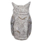 92863 Gray Polystone Owl Indoor Outdoor Decorative Garden Sculpture, 9" x 7" x 17"