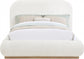 Nhguav Boucle Fabric Queen Bed