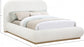 Nhguav Boucle Fabric Queen Bed