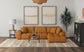 579305 -  Upholstered Chaise Sectional Sofa Orange