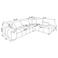 579305 -  Upholstered Chaise Sectional Sofa Orange