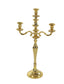 Gold Aluminum Metal Candelabra, 14" x 14" x 25"