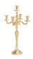Gold Aluminum Metal Candelabra, 14" x 14" x 25"