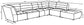 126155 - 6 PC Sectional