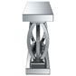 815227 Ailama Square Mirrored Acrylic Crystal Coffee Table Set Silver