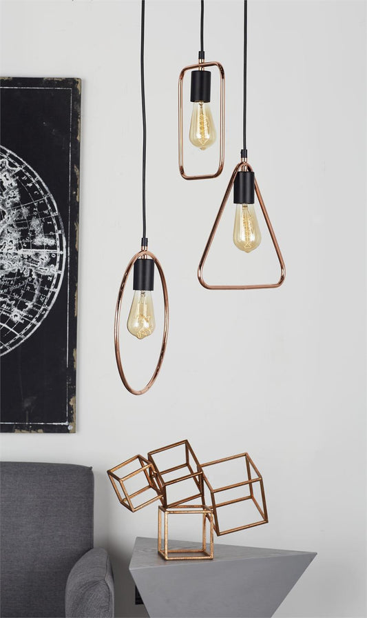 Silver Iron Contemporary Pendant