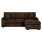 8608 Fabric Pull Out Sectional Sofa & Storage