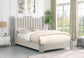 30B Platform Eastern King Velvet Bed