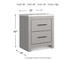 2911B Grubnottoc Two Drawer Night Stand