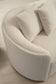 Eolc Ivory Boucle Curved 134" LAF Sectional