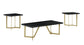 2-1-082TC Black Wood Coffee Table Set
