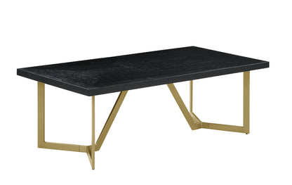 2-1-082TC Black Wood Coffee Table Set