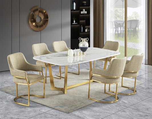 1002D Dining Set With 4 Chairs