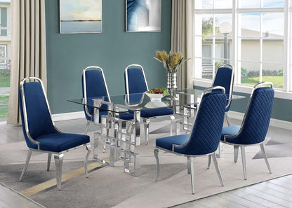 122D Glass 7pc Dining set
