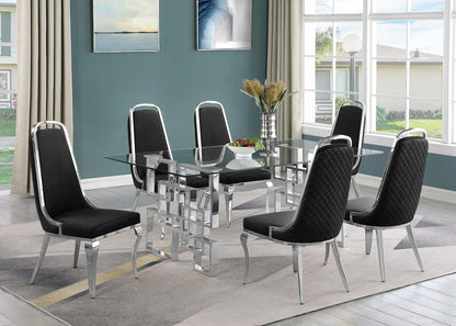 122D Glass 7pc Dining set