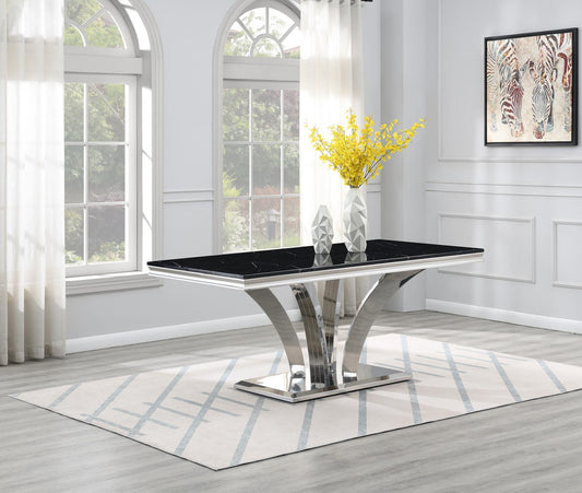 380-G DINING TABLE (MARBLE)
