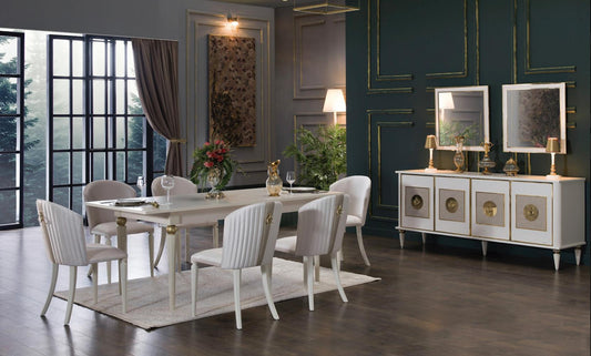 Lartsim Dinning Set with 6 chairs