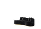 Alle Black Velvet 106" Chaise Lounge