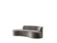 Alle Gray Velvet 106" Chaise Lounge