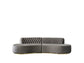 Alle Gray Velvet Curved 130" Sectional