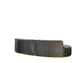 Alle Gray Velvet Curved 130" Sectional