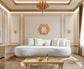 Alle Ivory Boucle 106" Chaise Lounge
