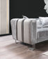 Anatnas Silver Velvet Sofa 89" & Loveseat 69"