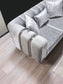 Anatnas Silver Velvet Sofa 89" & Loveseat 69"