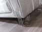 Anatnas Silver Velvet Sofa 89" & Loveseat 69"