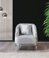 Anatnas Silver Velvet Sofa 89" & Loveseat 69"
