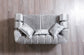 Anatnas Silver Velvet Sofa 89" & Loveseat 69"