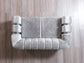Anatnas Silver Velvet Sofa 89" & Loveseat 69"