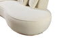Alle Ivory Boucle Curved 130" Sectional
