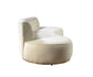 Alle Ivory Boucle Curved 130" Sectional