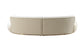 Alle Ivory Boucle Curved 130" Sectional